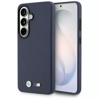 Custodia MagSafe BMW M Metal Logo per Samsung Galaxy S26 blu navy