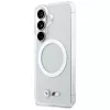 Custodia MagSafe BMW IML Shockproof Metal Logo per Samsung Galaxy S26 trasparente