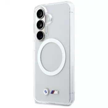 Custodia MagSafe BMW IML Shockproof Metal Logo per Samsung Galaxy S26 trasparente