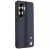 Custodia MagSafe BMW Perforated Stripe Logo per Samsung Galaxy S26 Ultra blu navy