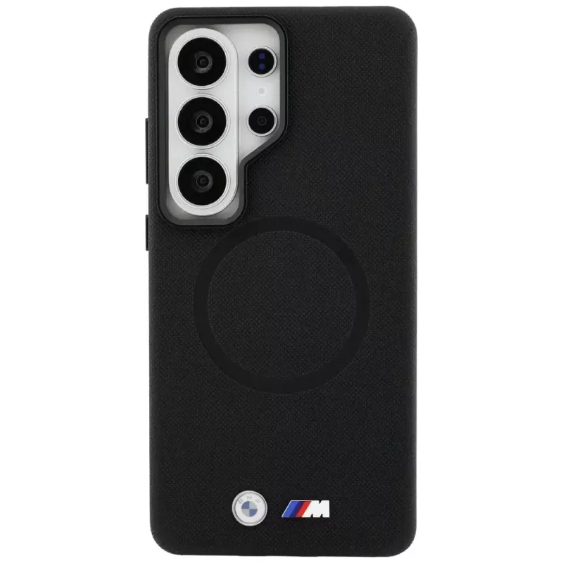 Custodia MagSafe BMW M Metal Logo per Samsung Galaxy S26 Ultra nero