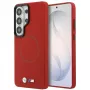 Custodia MagSafe BMW M Metal Logo per Samsung Galaxy S26 Ultra rosso