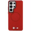 Custodia MagSafe BMW M Metal Logo per Samsung Galaxy S26 Ultra rosso
