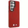 Custodia MagSafe BMW M Metal Logo per Samsung Galaxy S26 Ultra rosso