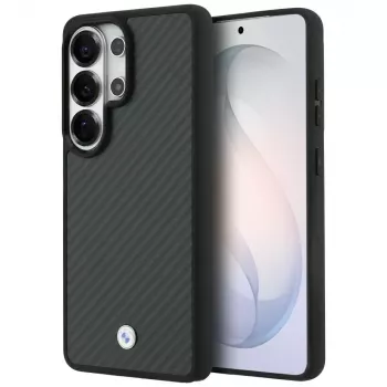 Custodia MagSafe BMW Sign Magnetic Carbon Fiber per Samsung Galaxy S26 Ultra nero