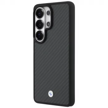 Custodia MagSafe BMW Sign Magnetic Carbon Fiber per Samsung Galaxy S26 Ultra nero