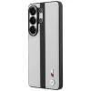 Custodia MagSafe BMW Perforated Stripe Logo per Samsung Galaxy S26 Ultra grigio