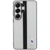 Custodia MagSafe BMW Perforated Stripe Logo per Samsung Galaxy S26 Ultra grigio