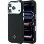 Custodia MagSafe Mercedes Leather Semi Wrap Wood Effect per iPhone 17 Pro Max nero