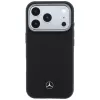 Custodia MagSafe Mercedes Leather Semi Wrap Wood Effect per iPhone 17 Pro Max nero