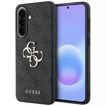 Guess Leather 4G Metal Logo Case per Samsung Galaxy A57 5G, nero