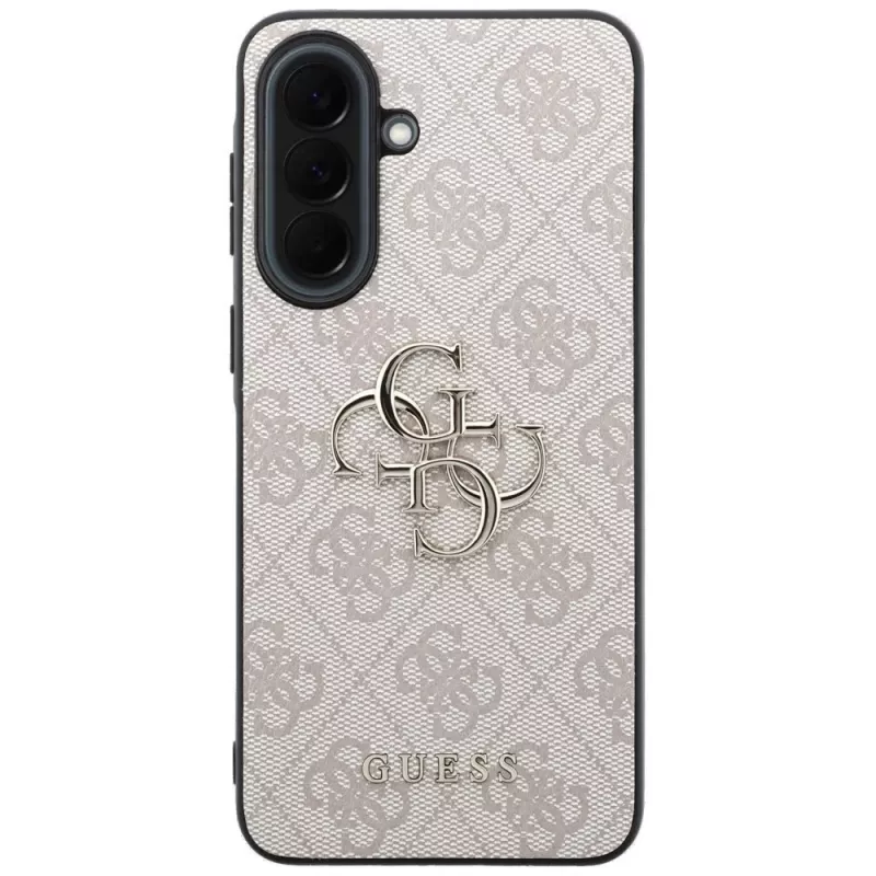 Guess Leder 4G Metal Logo Case per Samsung Galaxy A37 5G rosa