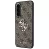 Guess Leather 4G Metal Logo Case per Samsung Galaxy A37 5G - marrone