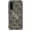 Guess Leather 4G Metal Logo Case per Samsung Galaxy A37 5G - marrone