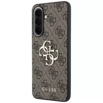Guess Leather 4G Metal Logo Case per Samsung Galaxy A57 5G marrone