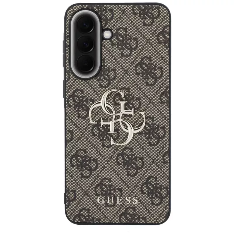 Guess Leather 4G Metal Logo Case per Samsung Galaxy A57 5G marrone