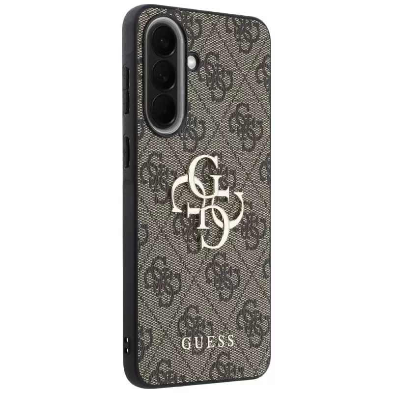 Guess Leather 4G Metal Logo Case per Samsung Galaxy A57 5G marrone