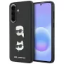 KARL LAGERFELD Custodia per Samsung Galaxy A37 5G con Karl & Choupette Heads, Pins & Logo, nero