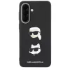 KARL LAGERFELD Custodia per Samsung Galaxy A37 5G con Karl & Choupette Heads, Pins & Logo, nero