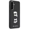 KARL LAGERFELD Custodia per Samsung Galaxy A37 5G con Karl & Choupette Heads, Pins & Logo, nero