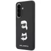 KARL LAGERFELD Custodia protettiva per Samsung Galaxy A57 5G, nero, con Karl & Choupette Heads, Pins & Logo