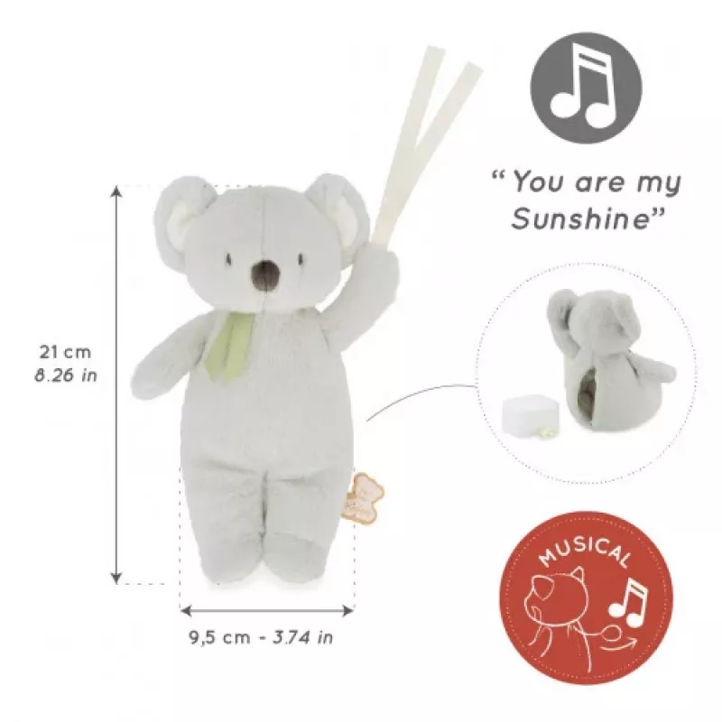 Kaloo Peluche musicale Koala 20 cm Petit Songe confezione regalo