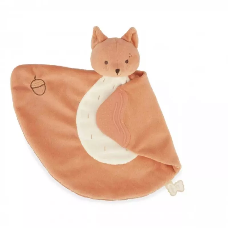 Kaloo Plume Grignoti lo scoiattolo doudou con anello in silicone 23 cm