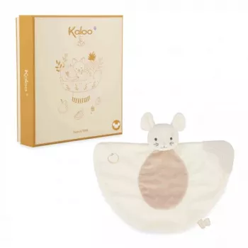 Kaloo Doudou per neonati con anello in silicone 23 cm Grignoti topo