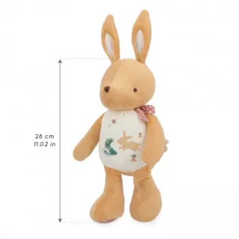 Kaloo Coniglietto sonaglio peluche 28 cm in confezione regalo collezione Petites Chansons
