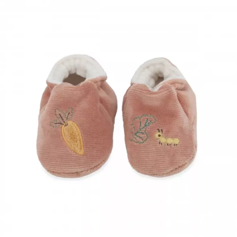 Kaloo Set regalo 2-in-1 coniglietto (sonaglio + booties) collezione Petites Chansons