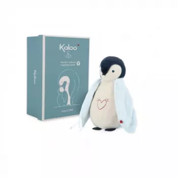 Kaloo Complices Pinguino peluche luce notturna con LED 7 colori e ninne nanne