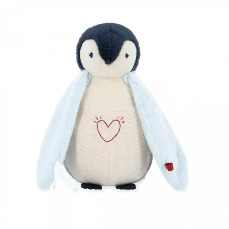 Kaloo Complices Pinguino peluche luce notturna con LED 7 colori e ninne nanne