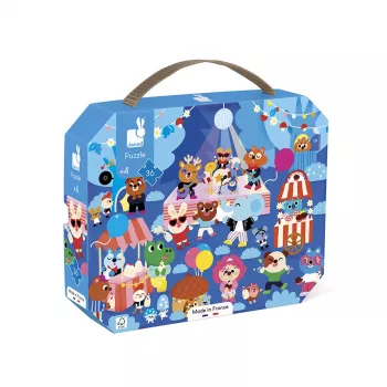 Janod puzzle in valigetta Party 36 pezzi 4+ Made in France
