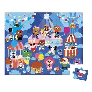 Janod puzzle in valigetta Party 36 pezzi 4+ Made in France
