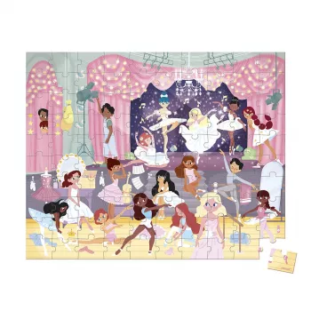 Janod Puzzle in valigetta Ballerine 100 pezzi 6+ Made in France