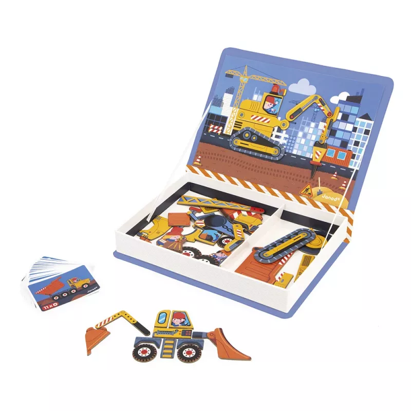 Janod Magnetibook Cantiere gioco magnetico educativo