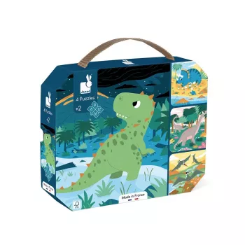 Janod Magneti'Book Dinosauri gioco magnetico educativo 40 pezzi J02541
