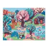 Janod Puzzle Foresta luminescente al buio con lampada UV 24 pezzi