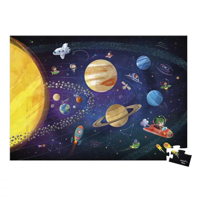 Janod Puzzle Sistema solare 100 pezzi