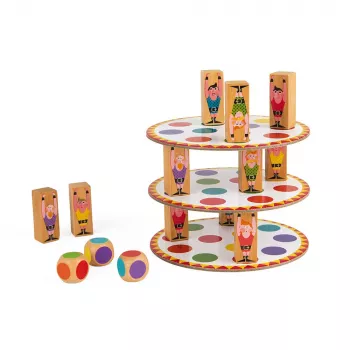 Janod Akrobaci J02757 gioco di impilamento in legno