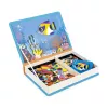 Janod Magnetibook Pesci tropicali libro puzzle magnetico 3+
