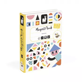 Janod Magnetibook Forme giocattolo magnetico educativo 43 pezzi 10 carte da 3 anni (edizione 2026)