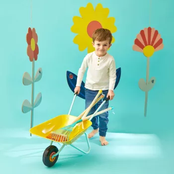Janod Little Gardener carriola in metallo per bambini 2+