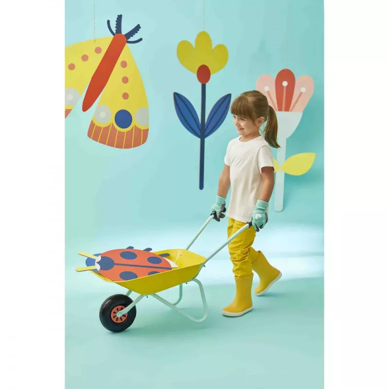Janod Little Gardener carriola in metallo per bambini 2+