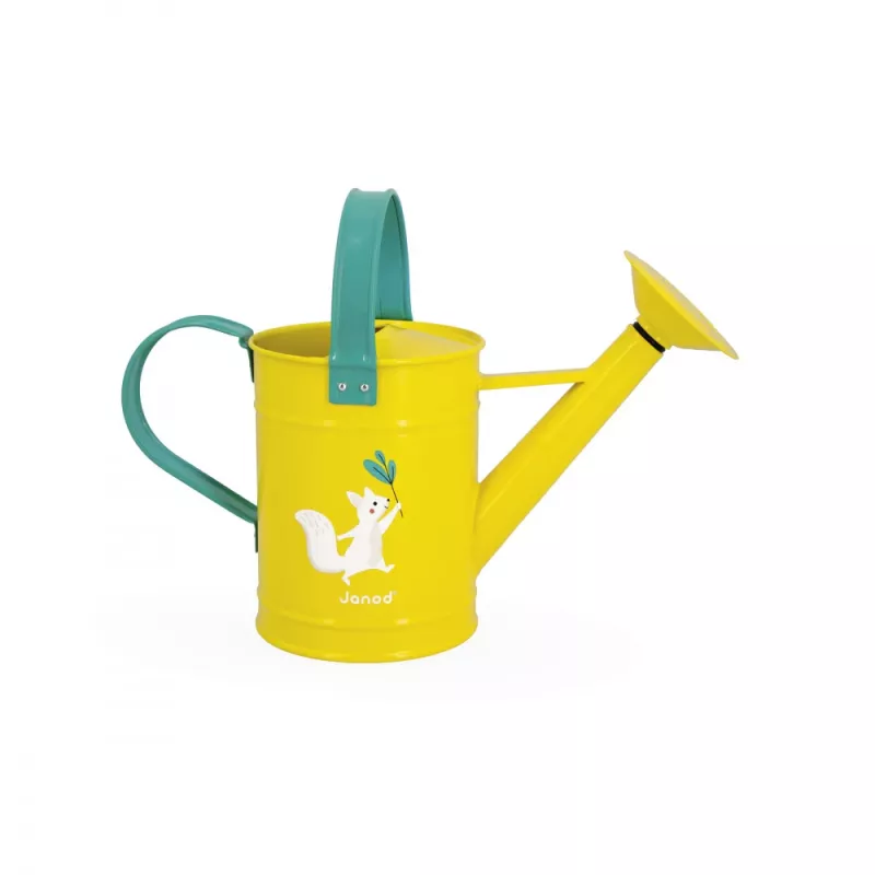 Janod Happy Garden annaffiatoio in metallo per bambini, 28 x 10,5 x 20 cm (J03191)