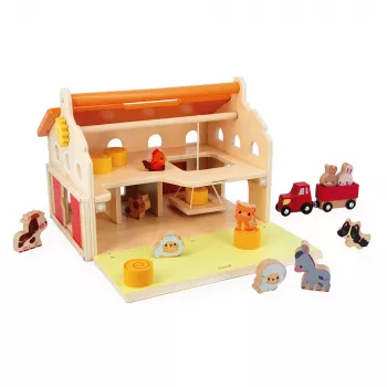 Janod Farma set di gioco in legno fattoria J03318