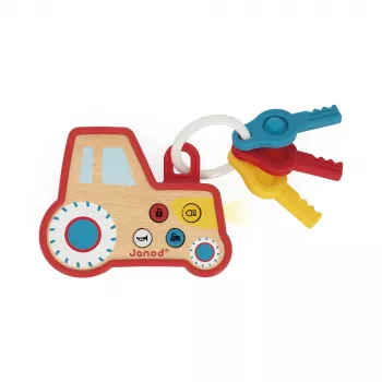 Janod Trattore in legno con suoni e luce Fattoria 18m+