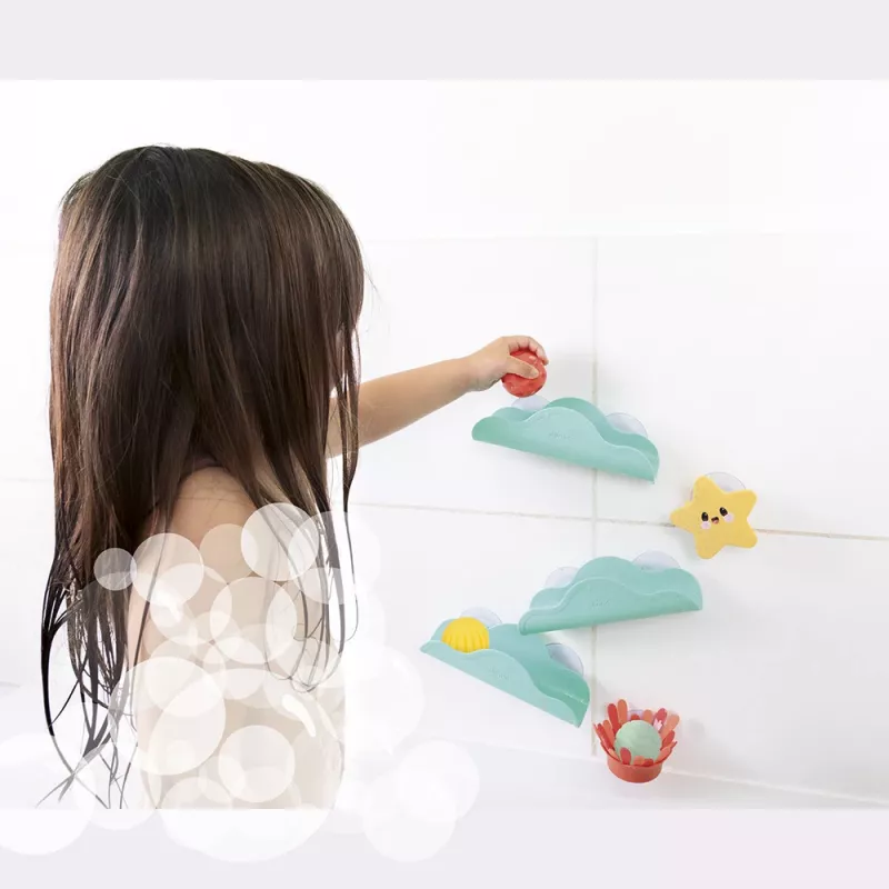 Janod Giocattolo da bagno pista d'acqua con palline 12m+