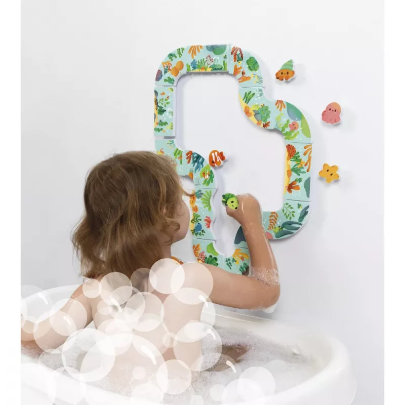 Janod Puzzle da bagno Animal Track 28 pezzi 18m+