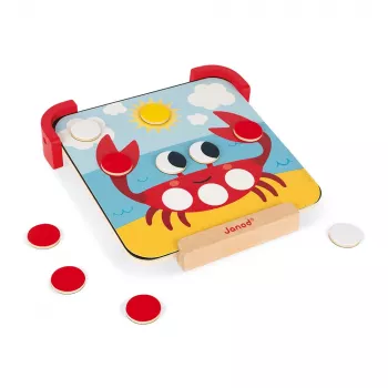 Janod Puzzle magnetico in legno - imparare i colori